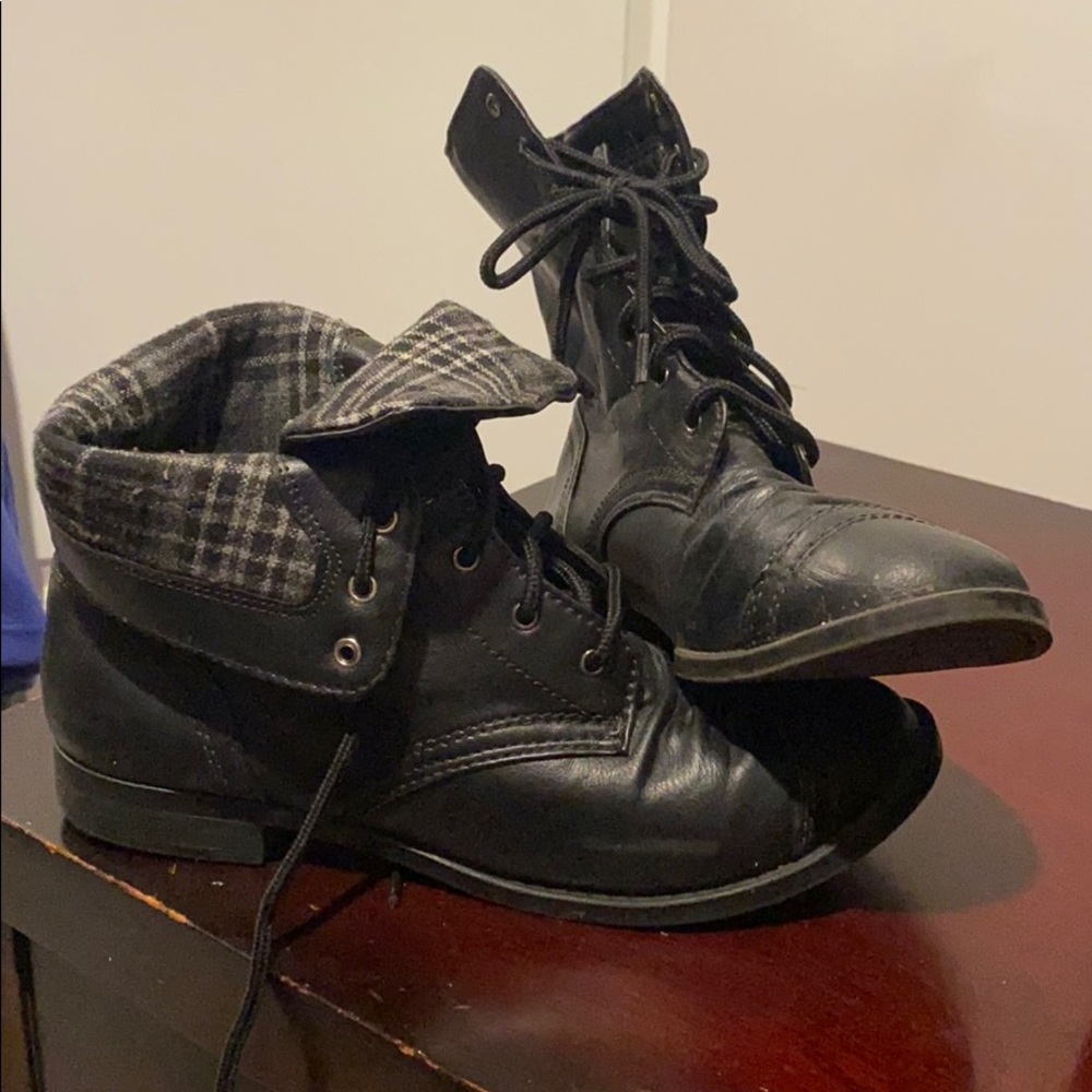 Black “Combat” Boots